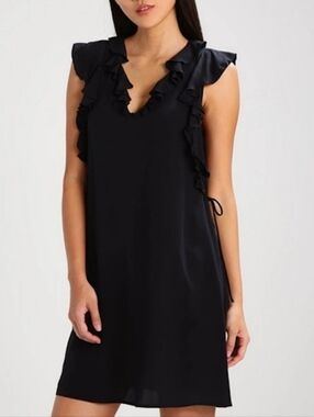Club Monaco Silk Little Black Dress Size 2